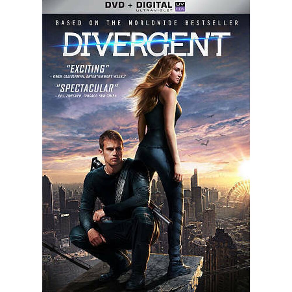 Divergent (DVD, 2014, Includes Digital Copy) Shailene Woodley